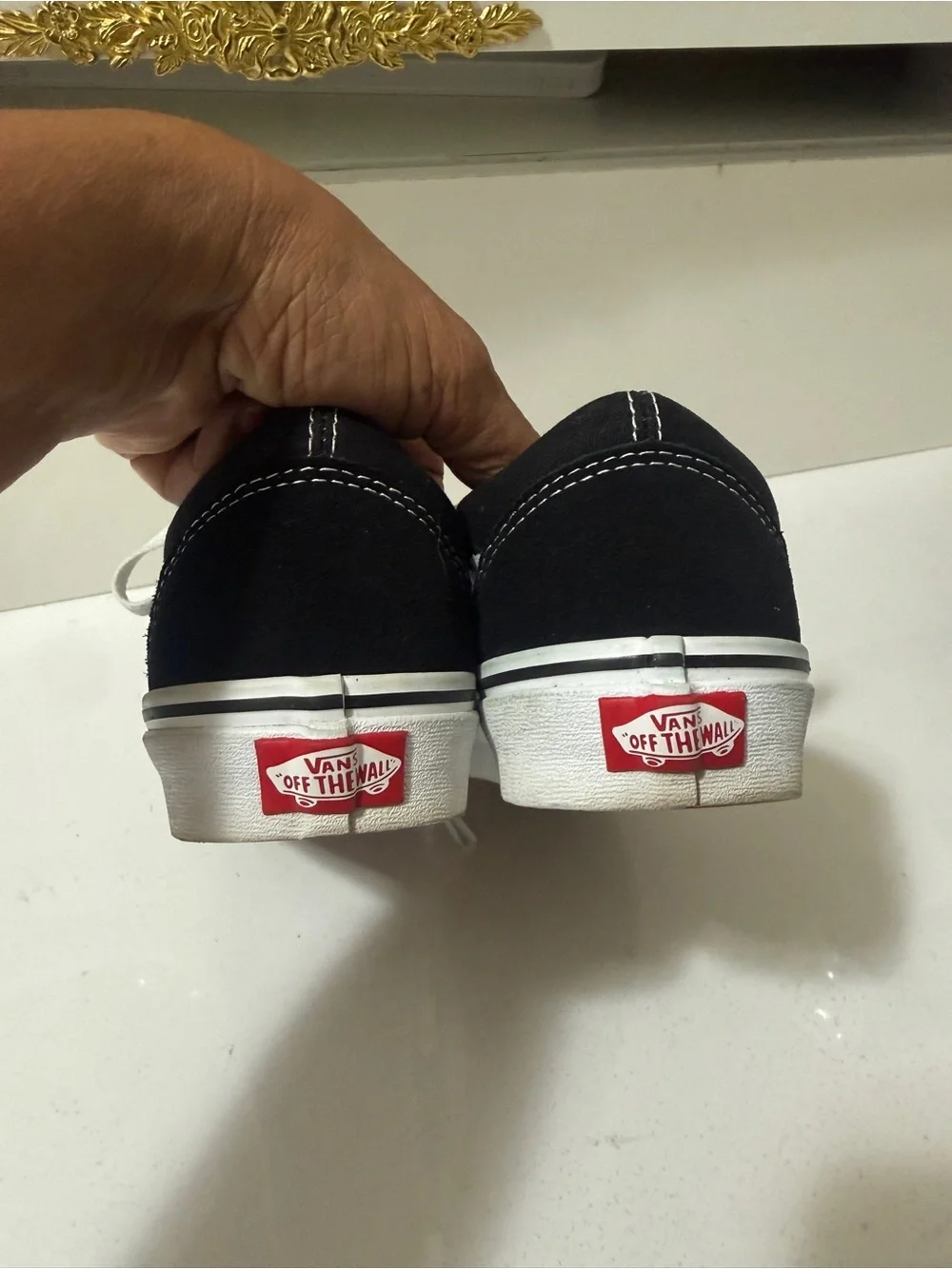 Classic Black and White Skate Sneakers new without box